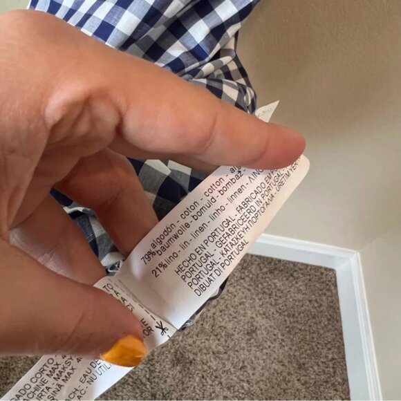 Zara Gingham Tie Front dress - Picture 5 of 6